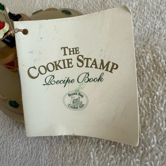 Brown Bag Nutcracker Cookie Stamp Press Christmas with Recipe Booklet - Picture 4 of 4